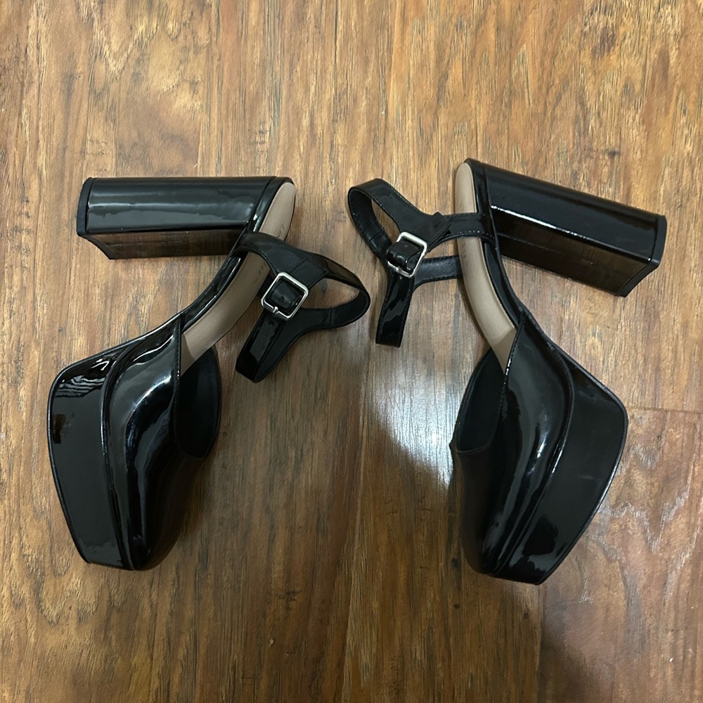Black Patent Block Heel Platforms by Limelight Women’s Size 8.5 - Picture 10 of 10